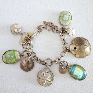 Sigrid Olsen Beach Sanddollar Theme Charm Bracelet